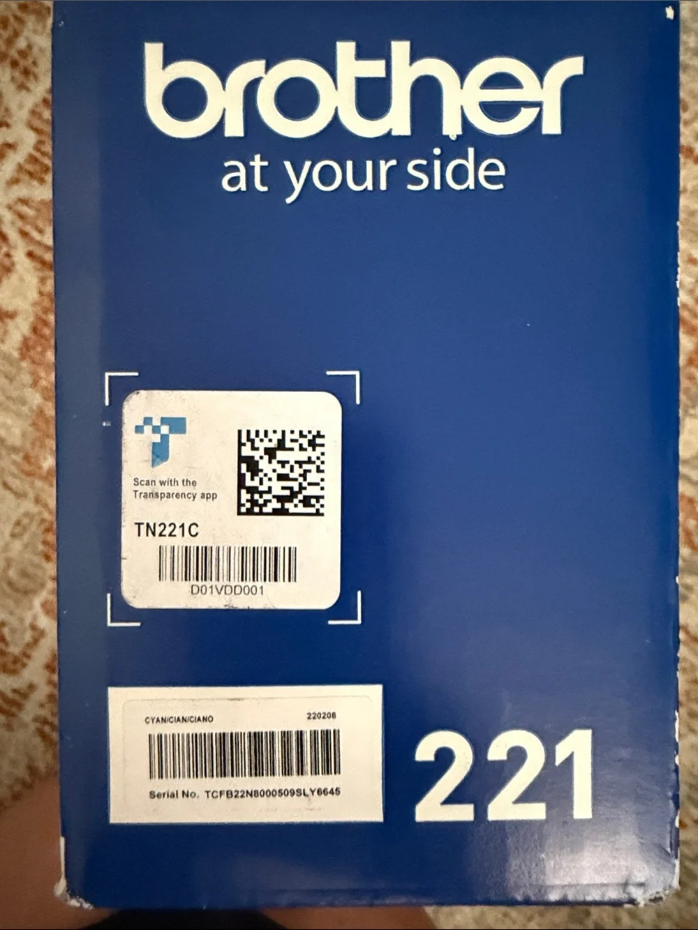 Brother TN221C printer ink & toner